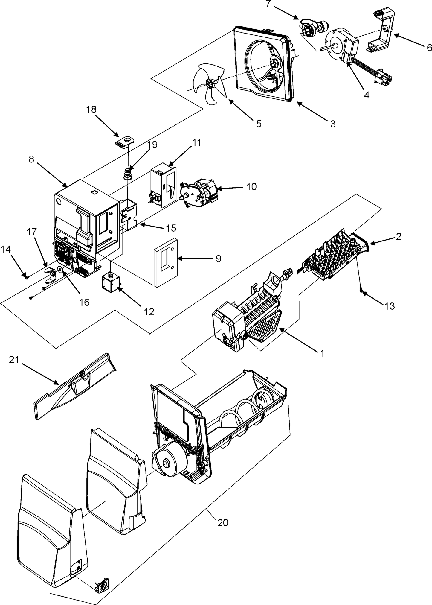 Whirlpool Evaporator Fan Motor WP67006968