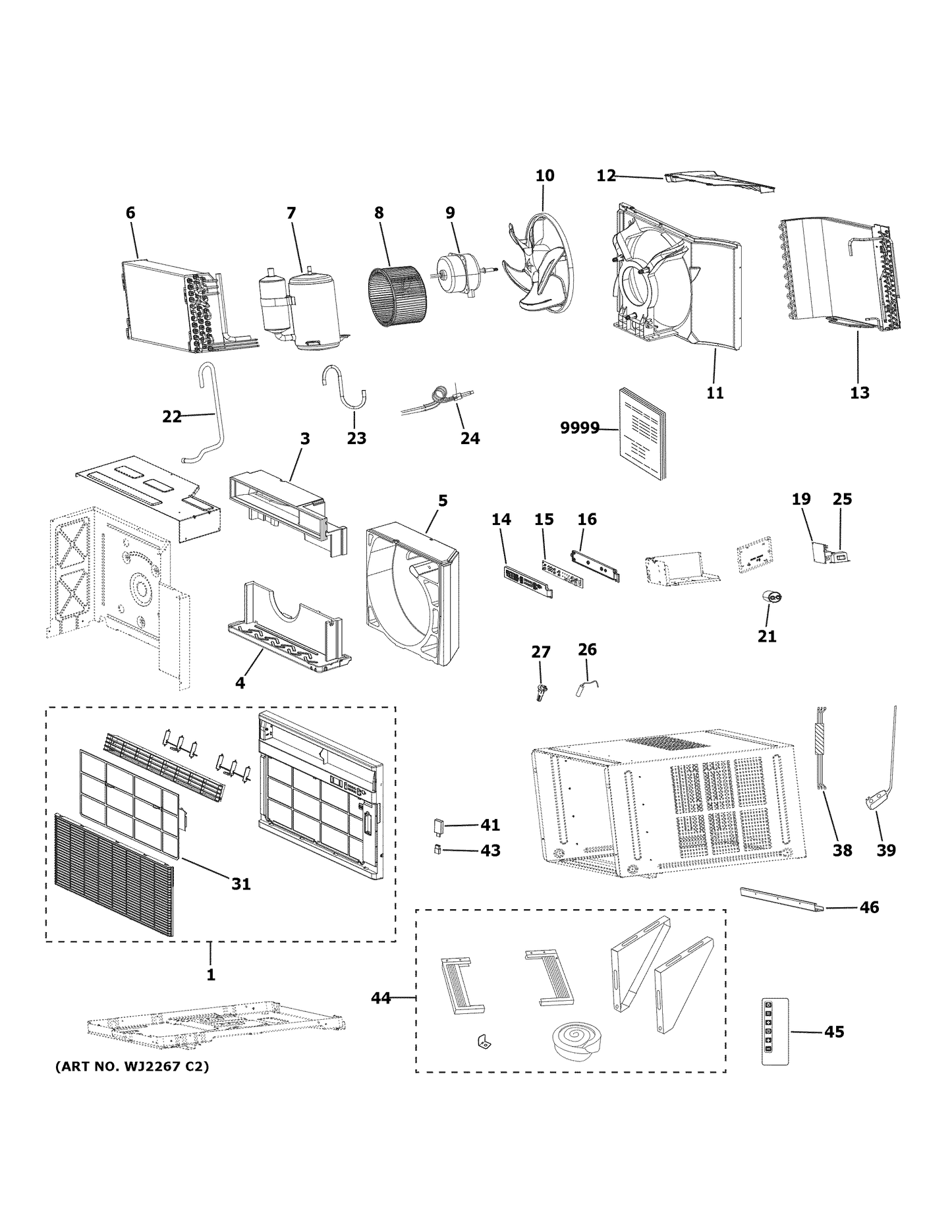 GE User Interface Board Kit WJ26X27694