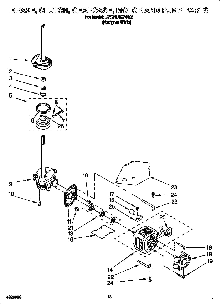 Whirlpool Direct Drive Water Pump WP3363892