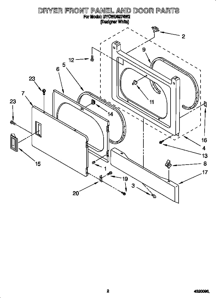 Whirlpool Door Switch WP3391902