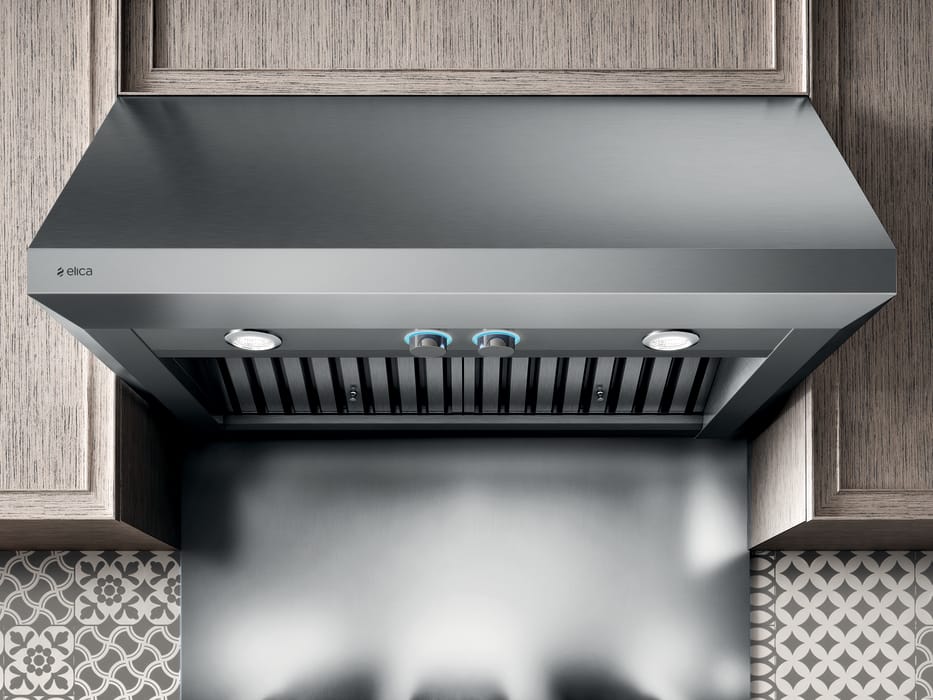 Elica ECL136S3 36 Inch Wall Mount Canopy Hood with Hush System, Heat Guard, 4 Blower Speeds
