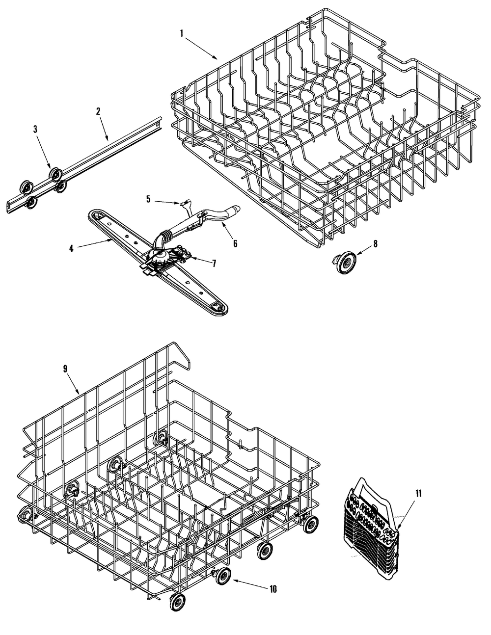 Whirlpool Dishrack Wheel Assembly WP99002780