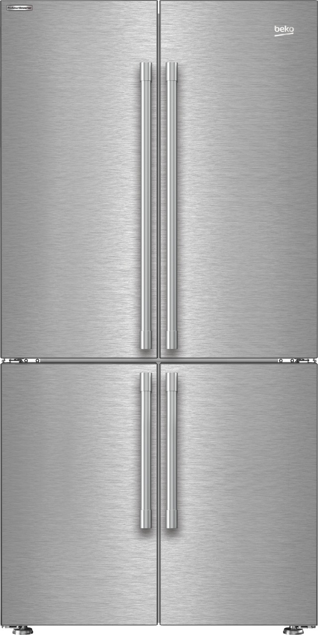 Beko BFFD3626SS 36" French Four-Door Stainless Steel Refrigerator with auto Ice Maker - BFFD3626SS