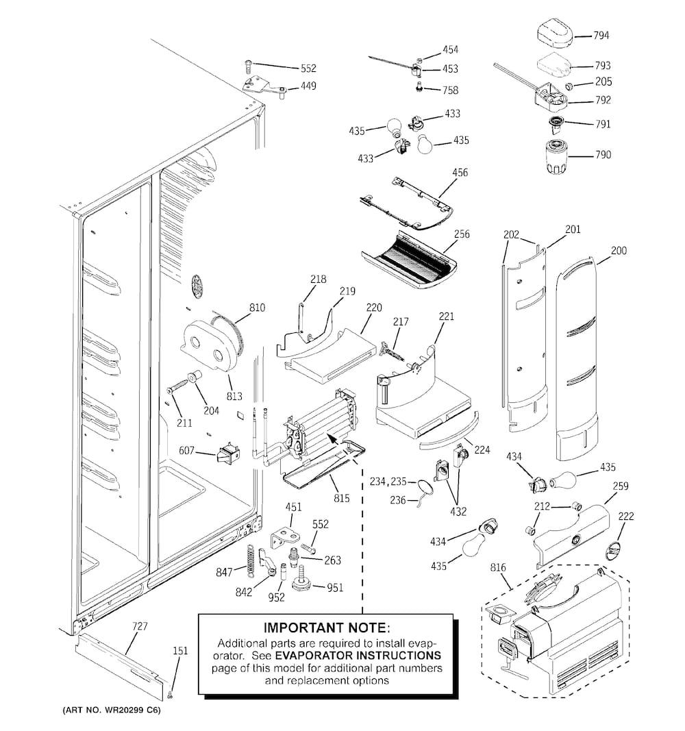 GE MSWF Refrigerator Water Filter