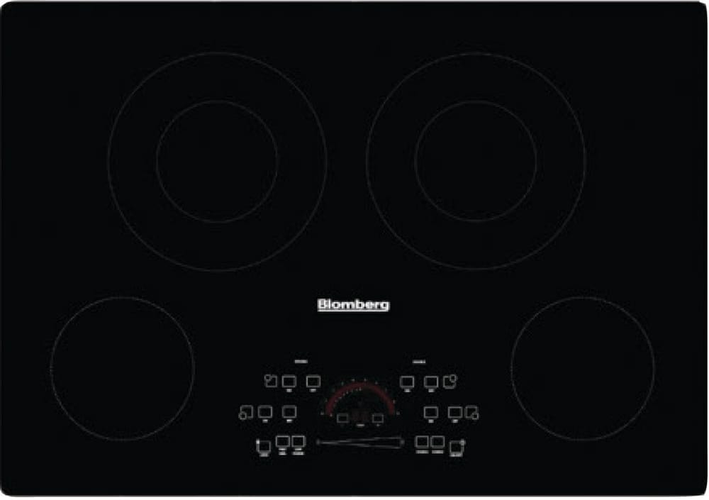 Blomberg 7735687906 30 Inch Electric Cooktop with 4 Element Burners, Ceramic Glass Surface, Vitroceramic Cooking Zones - Cte30410