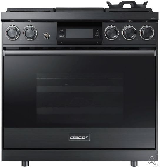 Dacor DOP36M94DAM 36 Inch Freestanding Professional Dual Fuel Smart Range with 4 Sealed Burners