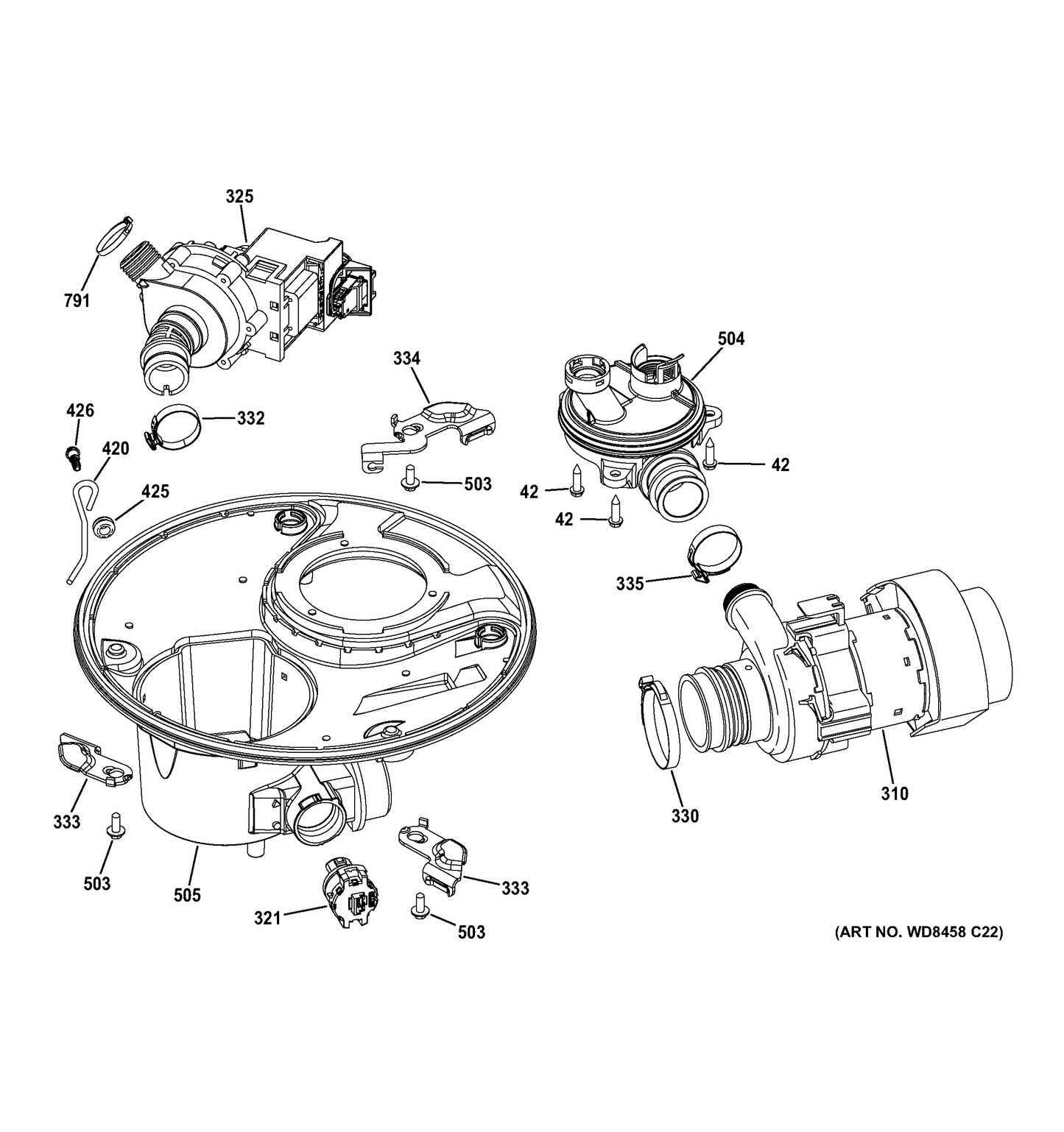 GE Manifold Sump WD18X22782