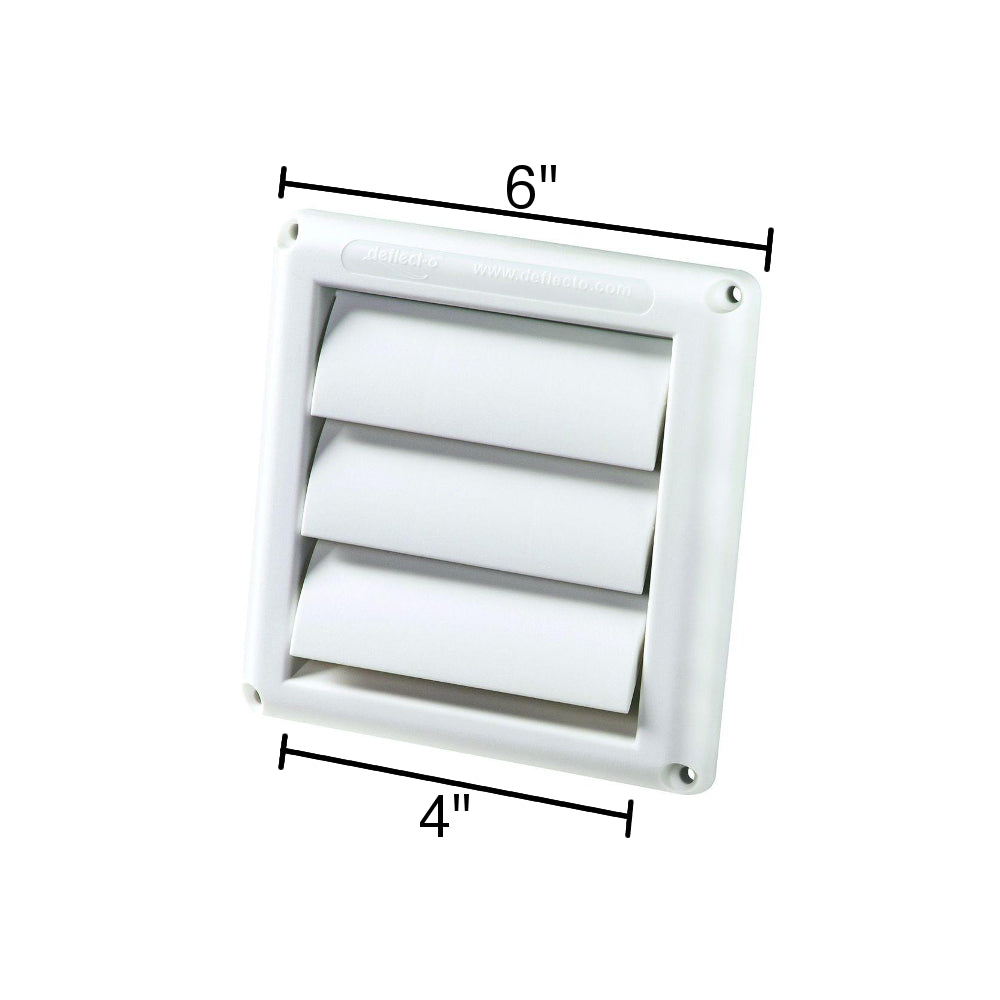Deflecto Louvered Vent Hood White HS4W/48