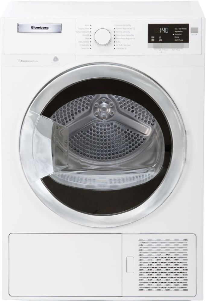 Blomberg 7188286020 24 Inch Ventless Electric Heat Pump Dryer with 4.1 cu. ft. Capacity, OptiSense Sensor Drying, - Dhp24412W