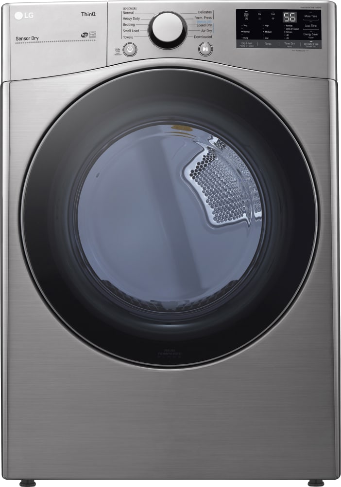 LG DLG3601V 27 Inch Gas Smart Dryer with 7.4 Cu. Ft. Capacity, LoDecibelâ„¢ Quiet Operation, FlowSenseâ„¢ Duct Clogging Indicator, Smart Pairingâ„¢, ThinQ® Technology, SmartDiagnosisâ„¢, 10 Dryer Programs, Sensor Dry, and ENERGY STAR® Certified