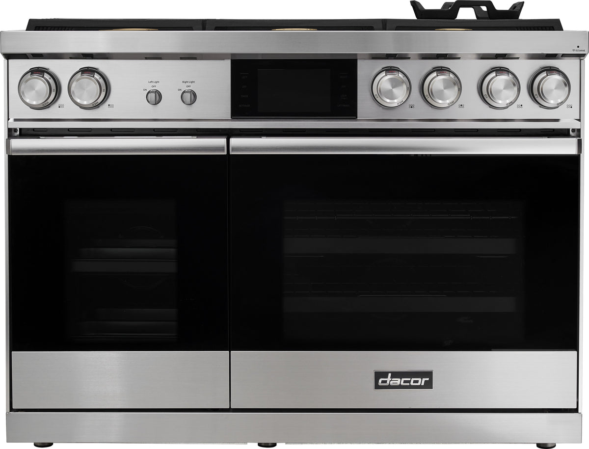 Dacor DOP48M86DAS 48 Inch Freestanding Professional Dual Fuel Smart Range with 6 Sealed Burners