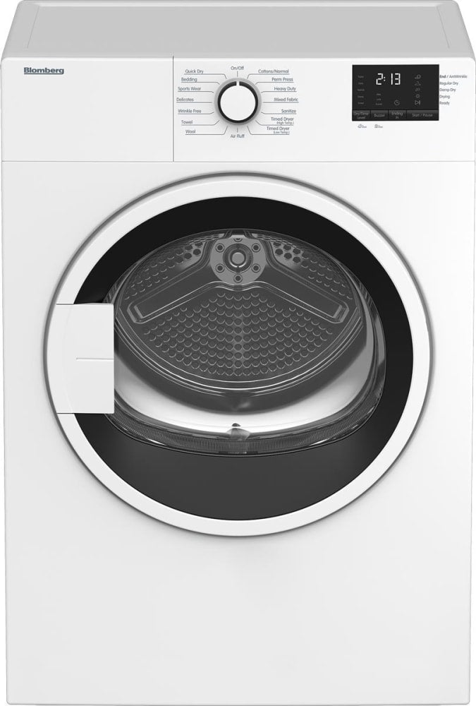 Blomberg 7185881500 24 Inch Electric Dryer with 3.7 Cu. Ft. Capacity, OptiSense„, 15 Dryer Programs, Sensor Dry - Dv17600W