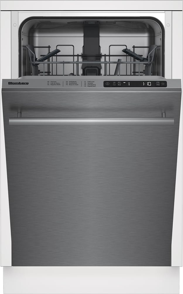 Blomberg 7687169535 18 Inch Fully Integrated Built-In Dishwasher with 8 Place Settings, 4 Functions, 5 Programs, 48 dBA Operation - DWS51502SS