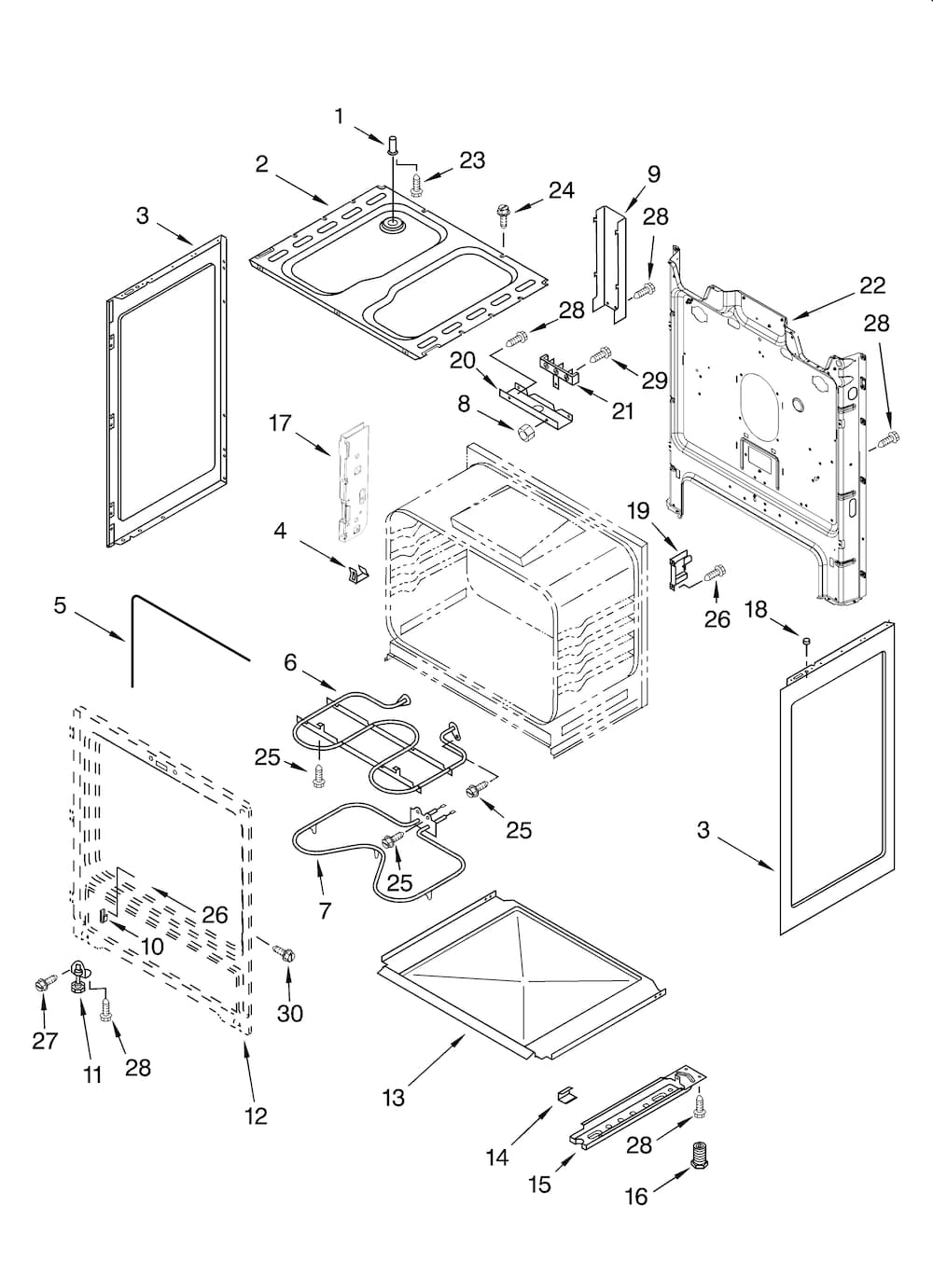 Whirlpool Upper Broil Element WPW10583047
