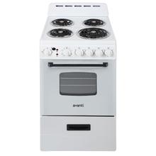 Avanti GRO20P0W 20 Inch Freestanding Gas Range with 2.0 Cu. Ft. Oven in White