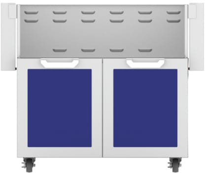 Hestan GCD36BU 36 Inch Double Door Grill Cart - Blue