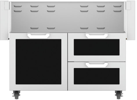Hestan GCR42BK 42 Inch Double Drawer and Door Grill Cart - Black