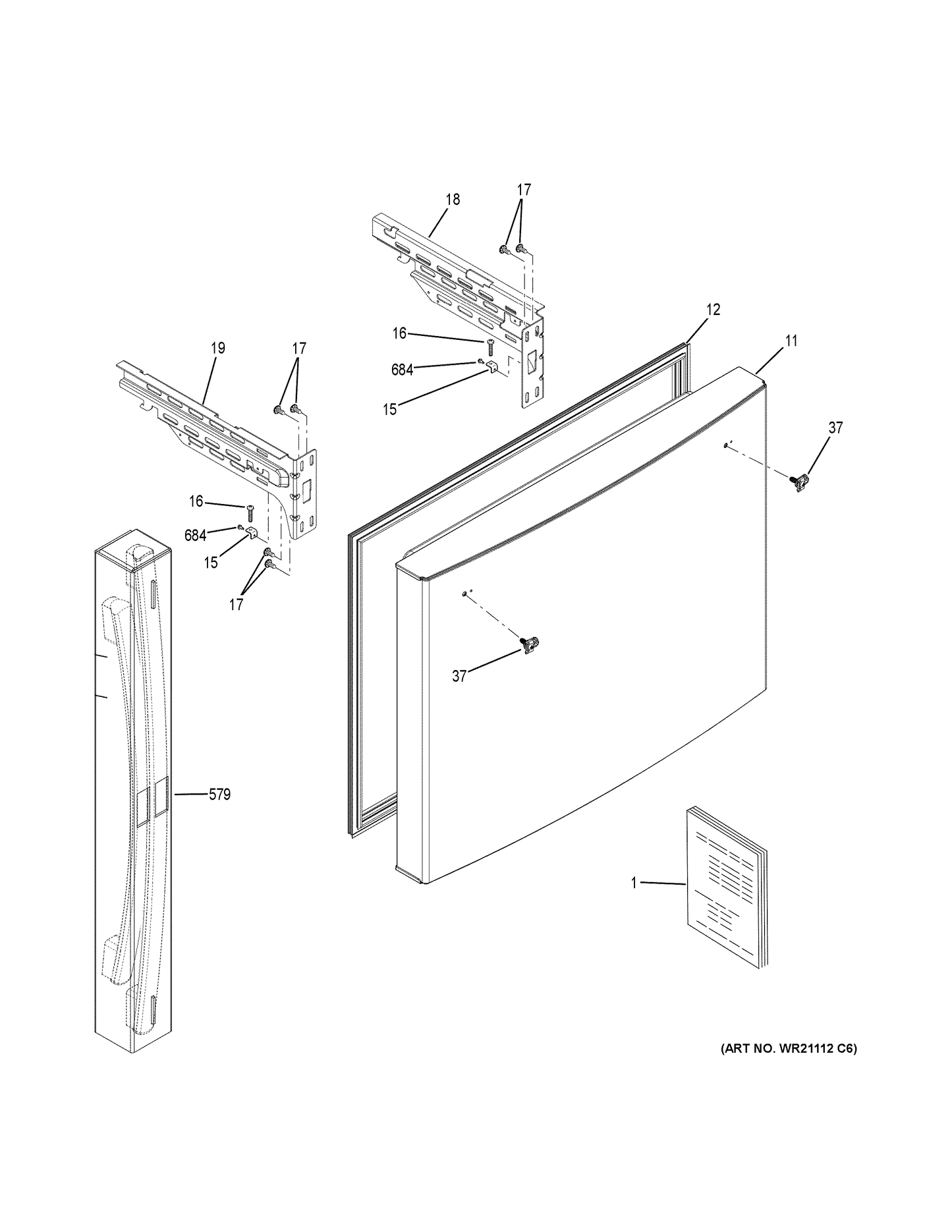 GE Drawer Bracket WR72X30560