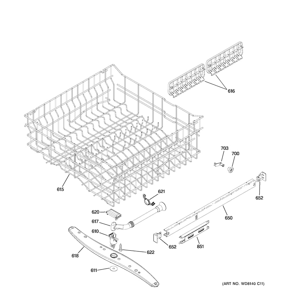 GE Cooking Product Roller Bearing Cage Assembly WD30X10020