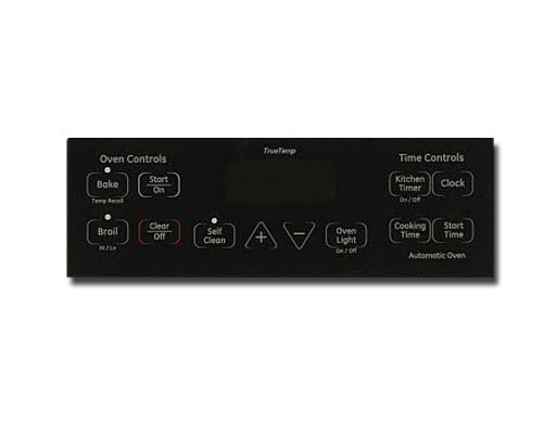 GE Range Button Panel Overlay JBP27DM1CC