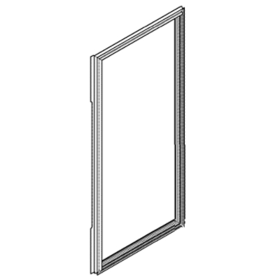 GE Refrigerator Door Gasket - Gray QNE27JYMTFFS