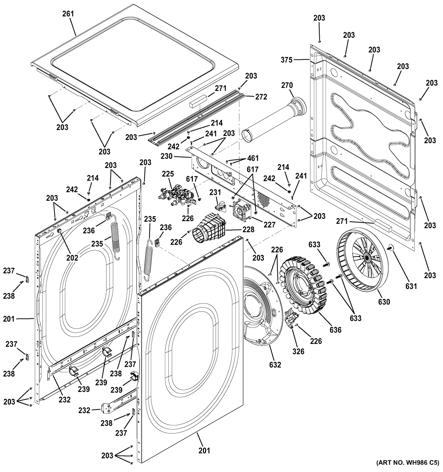 GE Suspension Spring WH01X10730