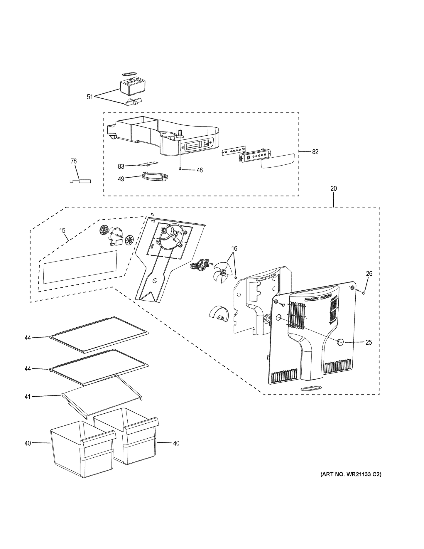 GE Thermistor WR09X25818