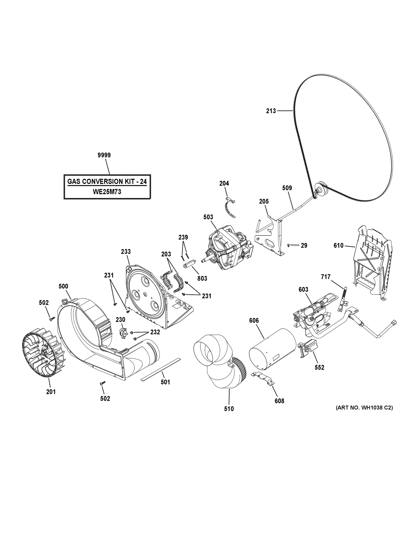 GE Burner Valve Assembly WE03X27426