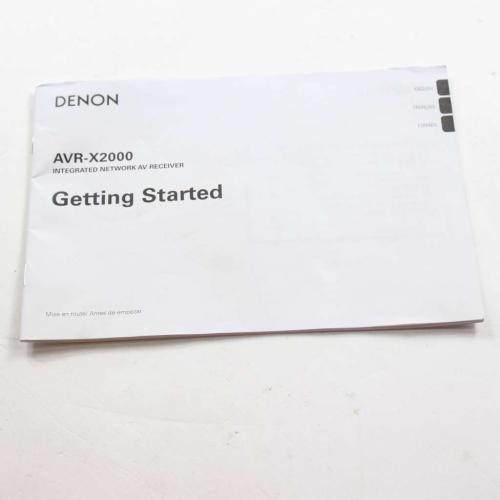 Denon Owners Manual - 54111101500AD