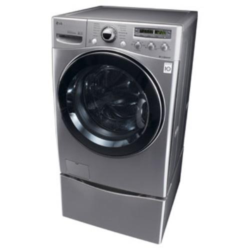 LG WM3150HVC 27 Inch Front-Load Washer with 4.3 cu. ft. Capacity, 12 Wash Programs, Sanitary Cycle, 11 Options, ColdWash Option and LoadSense Sensor: Graphite Steel