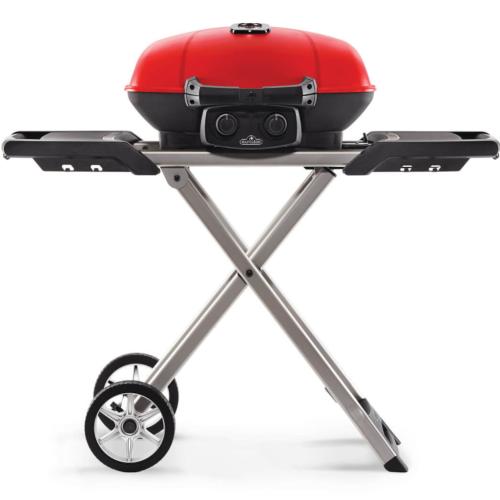 Napoleon TQ285XRD1A Travelq 285X Portable Propane Gas Grill And Scissor Cart Wit