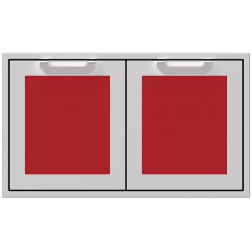 Hestan AGSD36RD Double Storage Doors, Marquise, 36-Inch , Red