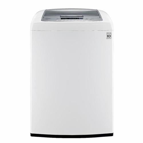 LG WT1201CW 27 Inch Top-Load Washer with 4.5 cu. ft. Capacity, 8 Wash Programs, 9 Options, 1,100 RPM, SenseClean System, LED Display and Front Electronic Control Panel: White
