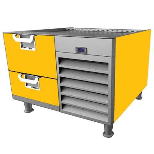 Hestan HFBS36YW Freezer Base, 36-Inch , Self-Contained, Assembly, Painted Ye