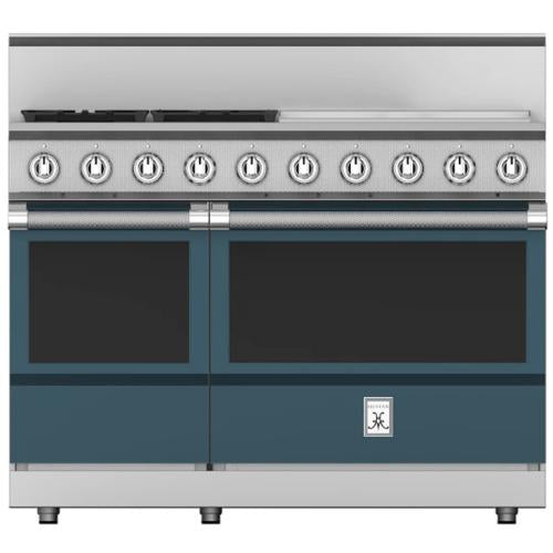 Hestan KRG484GDLPGG Range, 4 Burner With Griddle, All Gas, 48-Inch - Lp - Dark G