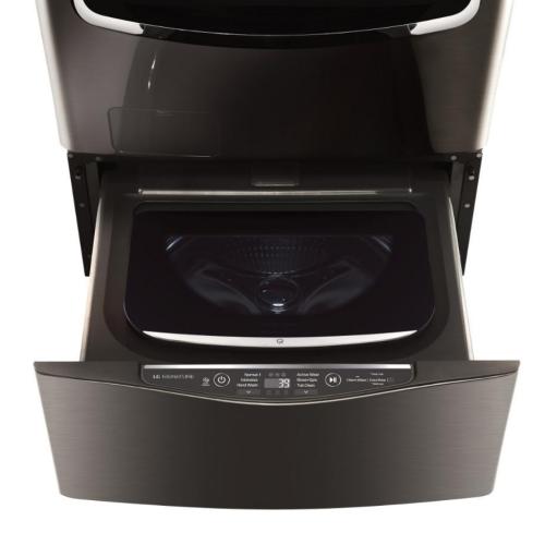 LG WD205CK 30 Inch 1.0 cu. ft. Black Stainless Steel Sidekick Pedestal Washer