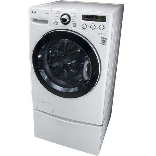 LG WM3550HWCA 27 Inch Front-Load Washer with 4.3 cu. ft. Capacity, 12 Wash Programs, SteamFresh/Allergiene Cycles, 11 Options, ColdWash Option and LoadSense Sensor: White