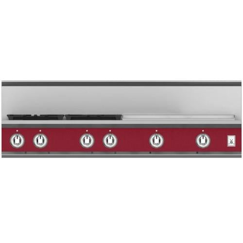 Hestan KRT484GDLPBG Rangetop, 4 Burner With Griddle, 48-Inch -Lp -Burgundy