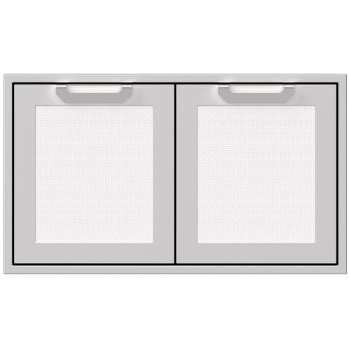 Hestan AGSD36WH Double Storage Doors, Marquise, 36-Inch , White