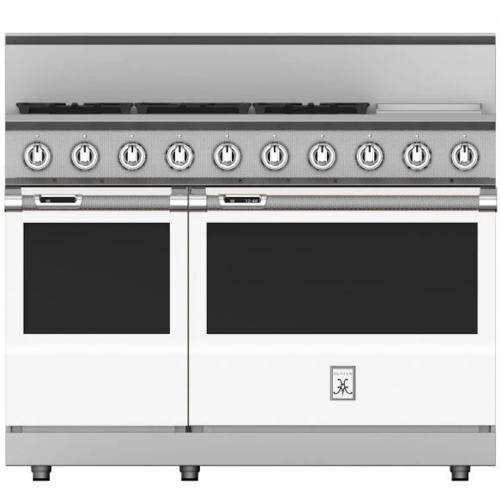 Hestan KRD485GDNGWH Range, 5 Burner With 12-Inch Griddle, Dual Fuel, 48-Inch -Ng