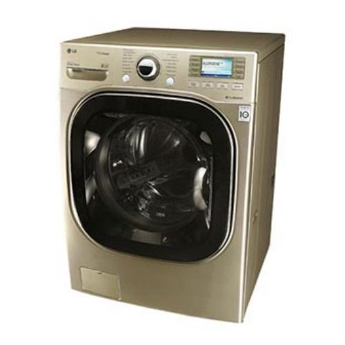 LG WM3885HCCA 27 Inch Front-Load Steam Washer with 4.2 cu. ft. Capacity, 14 Wash Cycles, 1400 RPM Spin Speed, 6Motion Technology and Color LCD Touch Controls: Chardonnay