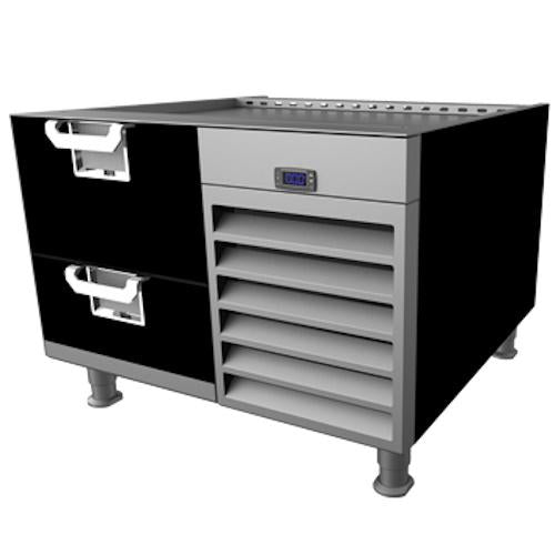 Hestan HFBS36BK Freezer Base, 36-Inch , Self-Contained, Assembly, Painted Bl