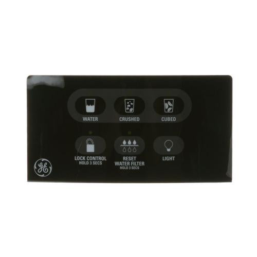 GE Part# WR55X10517 IDispenser Interface/Touchpad/Keypad (OEM) Black