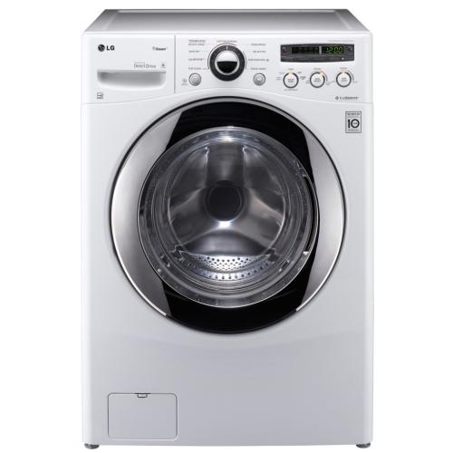 LG WM2650HWA 27 Inch 3.6 cu. ft. Front Load Washer with 9 Wash Cycles, 1,200 RPM, Steam, AAFA Certified Allergiene Cycle, NSF Certified Sanitary Cycle, SmartDiagnosis, TrueBalance Anti-Vibration System and ENERGY STAR Certification: White