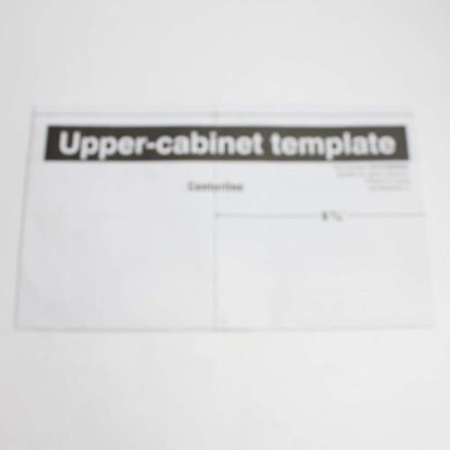 Whirlpool Microwave Upper Cabinet Template Instruction Sheet WMH78019HZ0