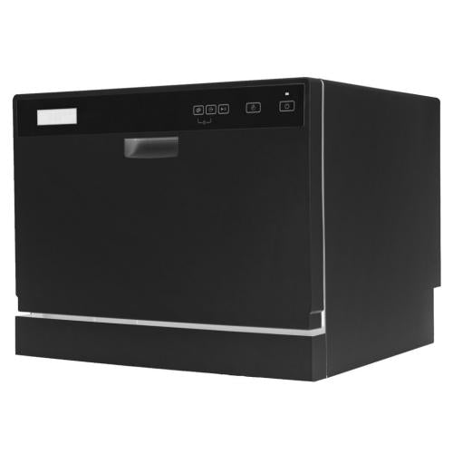 Midea MDC3203DBB3A 6-Place Setting Countertop Dishwasher, Black