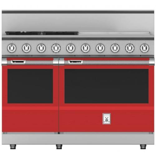 Hestan KRD484GDNGRD Range, 4 Burner With 24-Inch Griddle, Dual Fuel, 48-Inch -Ng