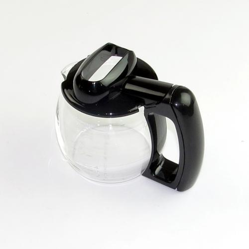 Delonghi Part# 7332183800 4 Cup Glass Carafe (OEM) Black