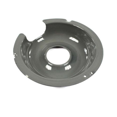 GE Part# WB32X5059 Range 6in Drip Bowl - Gray Porcelain (OEM)