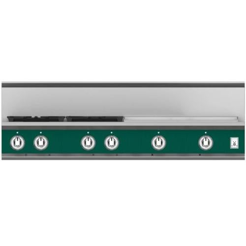 Hestan KRT484GDLPGR Rangetop, 4 Burner With Griddle, 48-Inch - Lp - Green